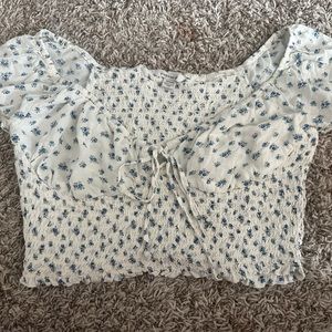 American Eagle Flower Blouse (Cropped)